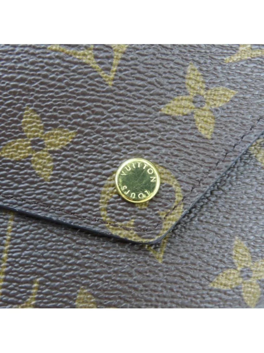 Louis Vuitton Trifold Wallet Portefeuille Victorine Monogram Brown Compact Coin